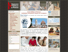 Tablet Screenshot of italiancoursesflorence.com